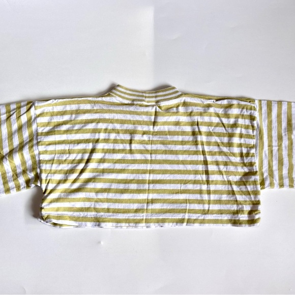 Vintage Joan Vass Oversized Cropped Yellow Tee - Picture 1 of 5